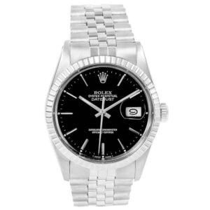 Best Replica Rolex Datejust 16030 Stainless steel strap Black dial 36MM