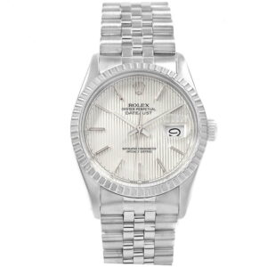 Cheap Replica Rolex Datejust 16030 Stainless steel strap Silver tapestry dial 36MM